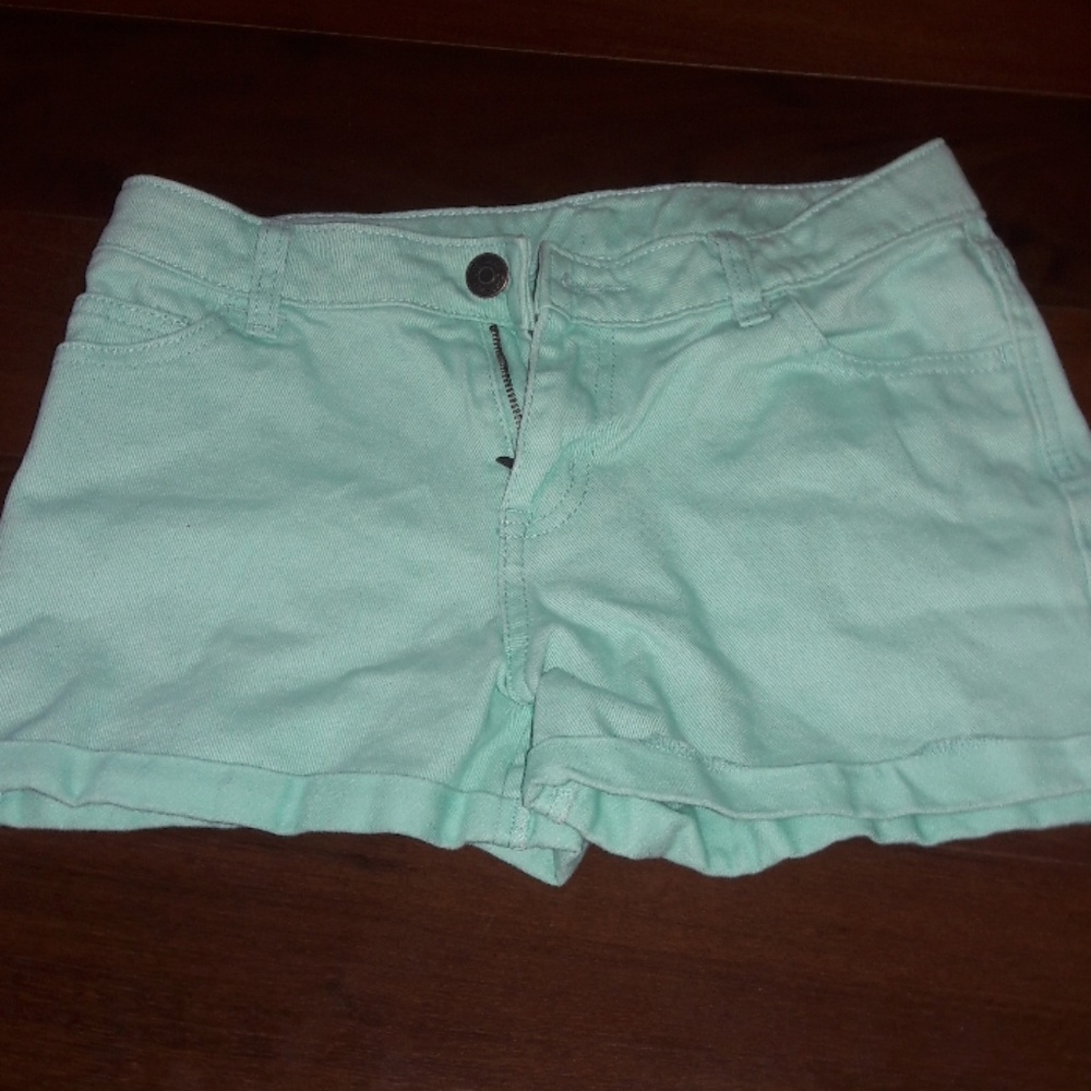 Teal shorts